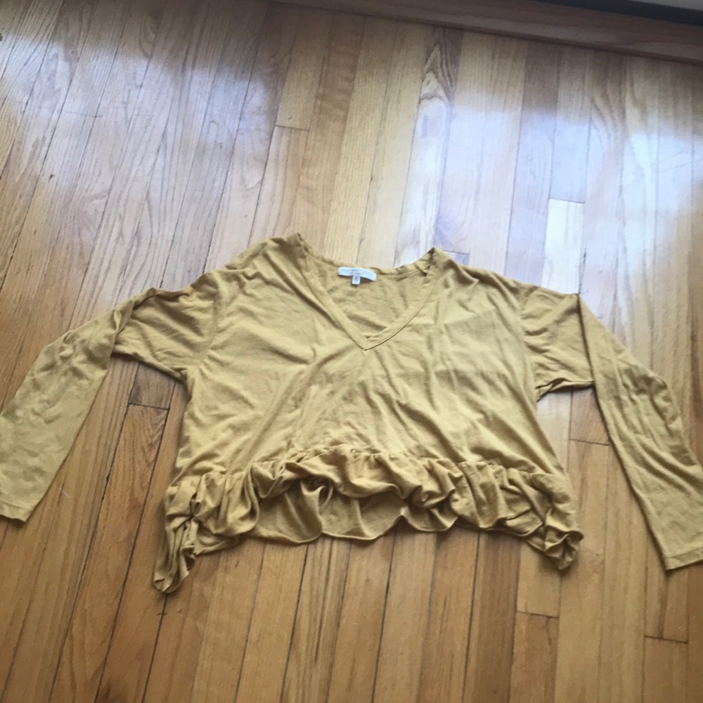 Urban outfitters ruffle long sleeve